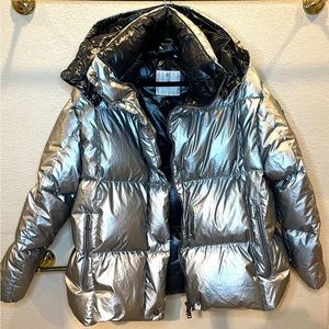 Moncler Metallic Parana Giubbotto Coat